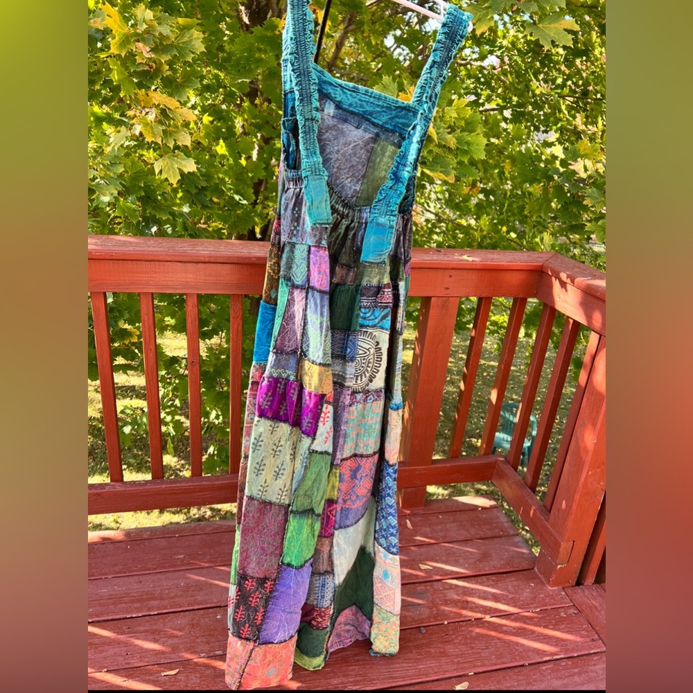 Patchwork Hippie Overalls - image 2